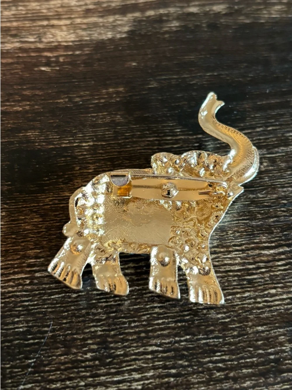 Mint‎ Blue and Teal Elephant Brooch